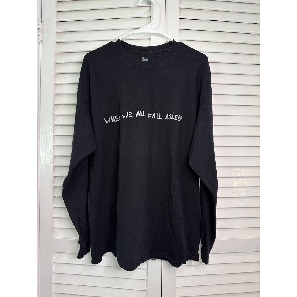 Billie Eilish Size XL Black When We Fall Asleep Where Do We Go Long Sleeve Shirt